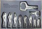 LOCKING PLIERS Curved Jaw Locking Pliers with Cutter VIS-1002L3 4WR 4" VIS-902L3 5WR 5" VIS-702L3 7WR 7" VIS-502L3