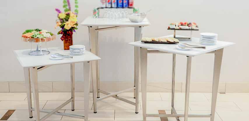 ELEVARE COLLAPSIBLE BUFFET TABLES Elevare Collapsible Buffet Tables were created with the same