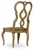 DINING ROOM BEDROOM 1595-75300D-BRN Splatback Wood Seat Arm Chair Rubberwood and Poplar Solids 23 1/2W x 25 1/2D x 45 1/4H (60 x 65 x