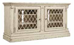 24W x 28D x 24 1/4H (61 x 71 x 62 cm) shown on page 24 HOME ENTERTAINMENT 1595-55202-LTBK Two Piece Entertainment Group Poplar and Hardwood Solids with Cathedral and