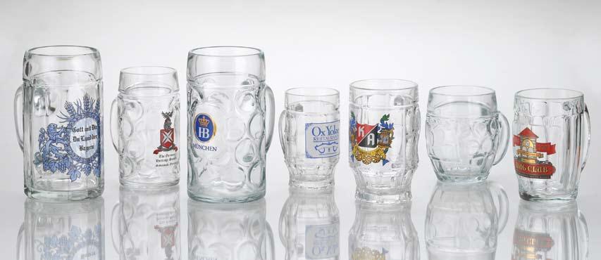 EUROPEAN BEER SEIDELS All custom designs in this catalog were produced for the