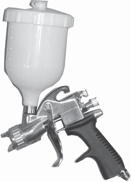 You will need to prepare a 1/4 air connector (sold separately) to connect to the air inlet on either the Gravity Feed or Touch-up Sprayer.