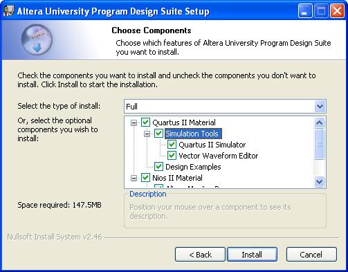 Figure 2. Selecting the Simulations Tools component.