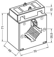 Chapter 06 Moulded case current transformer Moulded case CT, class 1 and 0.