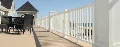 the ability to customize with five unique infill options: composite balusters, round
