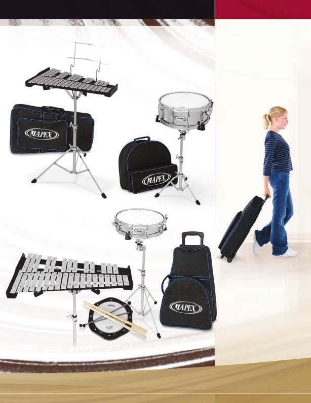 marching drums Bell Kit Snare Drum Kit Mapex student percussion instruments are designed to give the beginning player their best chance for success.