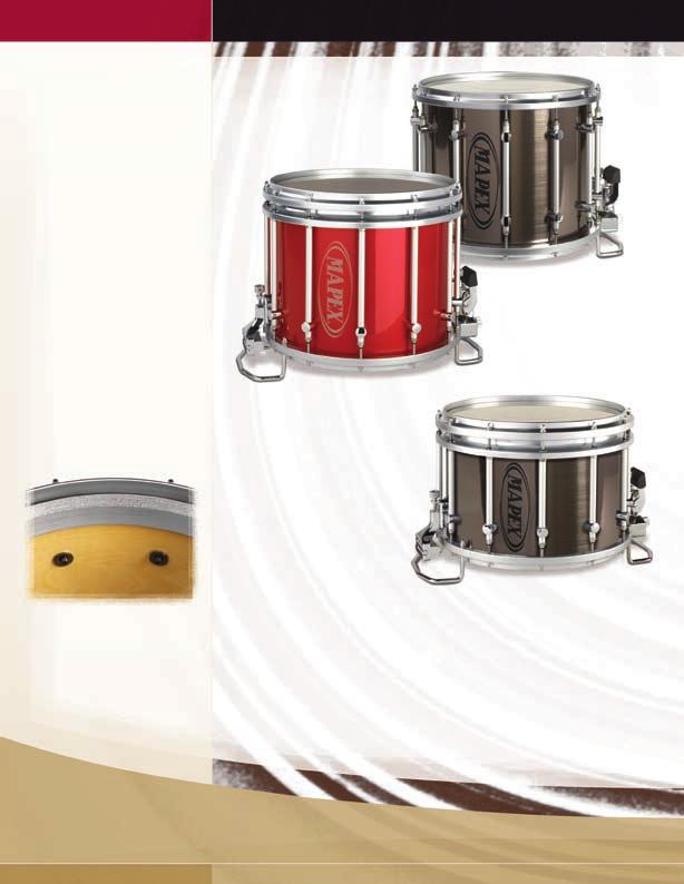 marching drums The Mapex Quantum HT drum combines the traditional design and function of a conventional marching drum with the ability to support high tension tuning.