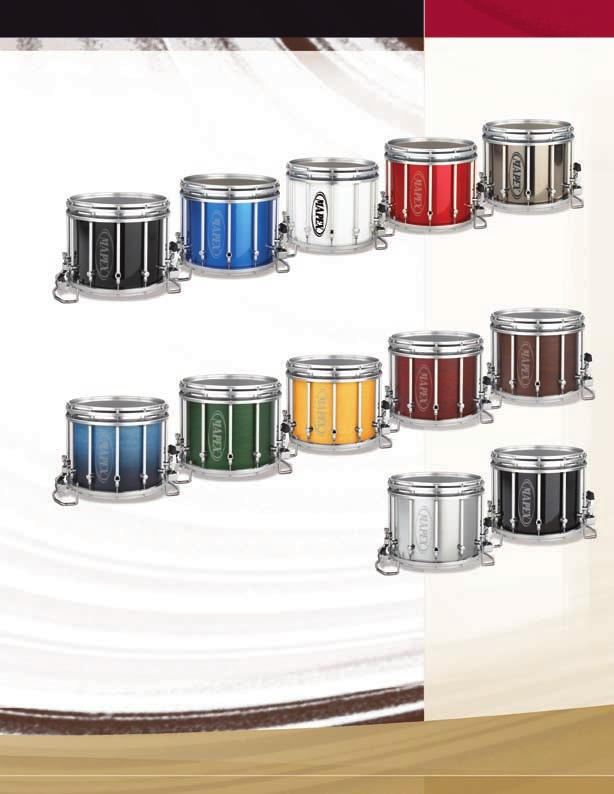 marching drums Quantum marching drums come in a wide array of covering and hardware options.