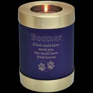 paw or nose print and text. Votive candle not included.