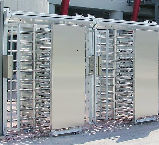 integrated full-height gate as