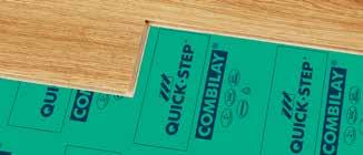 Quick-Step underlays maintain their initial thickness over the years and provides excellent acoustic insulation. A Quick-Step underlay levels and helps to prevent small irregularities.
