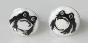 Frog Small round, black and