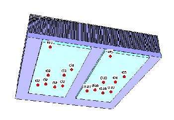 Silver Filler Grease TRANSISTOR HOUSING FLOOR HEATSINK Figure 5. Cross Section of Thermal Interfaces. The completed Sauna thermal model is shown in Figure 6.
