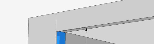 Next locate the position for the hinges. I have illustrated this plan with 2-1/2 hinges.