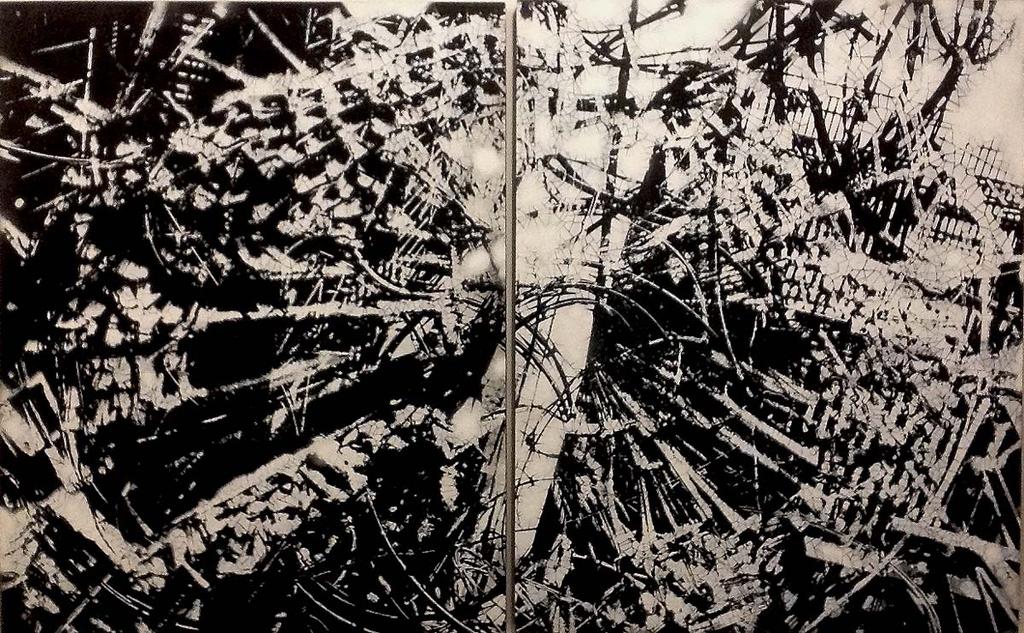 Kenji Nakayama, Shattered Reality, hand cut, multi layered stencils