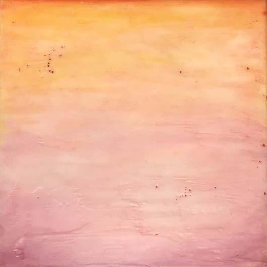 Linda Cordner, Pale Sunset, encaustic 