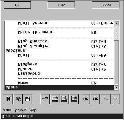FILE GAME SETUP MENU SETUP The Edit Menu option In some games you may want to use a menu bar and the mouse pointer to make decisions or access game functions.