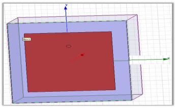 design structure for linear polarization with square patch