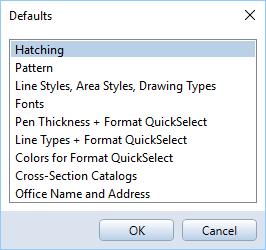Basics Tutorial Unit 2: Designing and Modifying 2D Elements 89 Hatching defaults Allplan 2018 comes with a wide range of ready-made hatching styles.