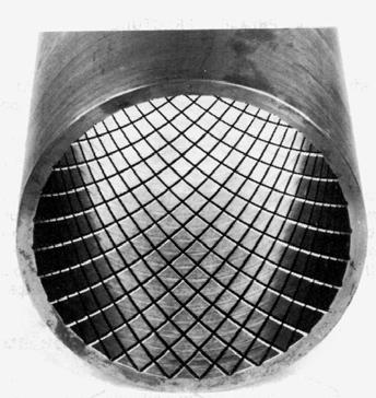 The evolution of air target warheads 71 Figure 2. Steel Cylinder Showing Inner-Surface, Diamond-Pattern Grid (figure 1 from reference 1) Figure 3.