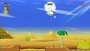 Eat this plant, and shoot the fireball you'll get from the fiery Piranha Plant at the Plant to your left, which is