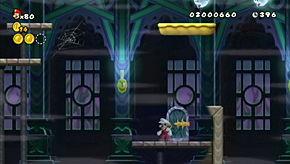 Eventually Star Coin 3 you'll come to a room with the horizontal rope over