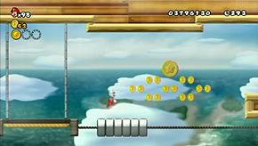 Star Coin 3 Near the end of the air ship level is a