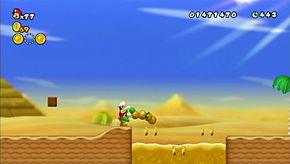 Shake the Wii Remote to dismount Yoshi in mid air for an additional vertical boost.