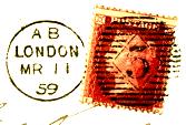 5.5.2. bars Dates of use 25 th Mar1859 to 20 th May1859 Narrow London (14.5mm wide) 3PHT 6 has wider (16mm) London.