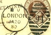 38 94D11B Die m Dates of use 10 th May1875 to 3 rd Feb1895 Rarity A Price 3 The handstamp letter m can