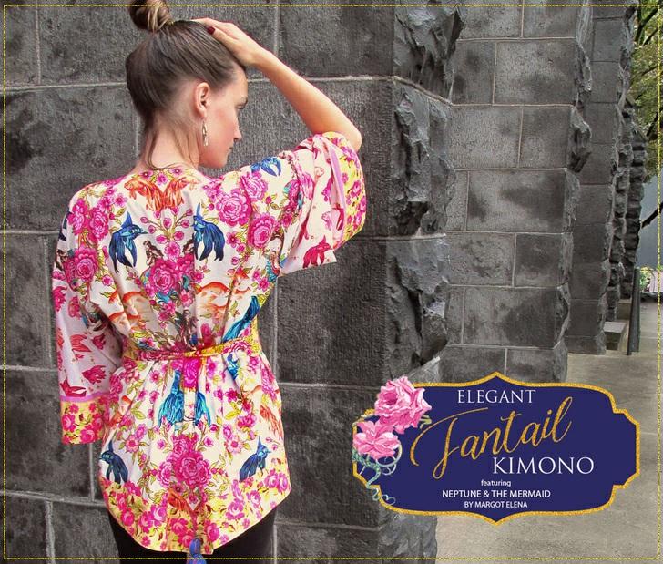 Published on Sew4Home Elegant Fantail Kimono & Matching Obi Belt: TokyoMilk presents Neptune and the Mermaid by Margot Elena for Coats Editor: Liz Johnson Monday, 19 June 2017 1:00 Welcome to our