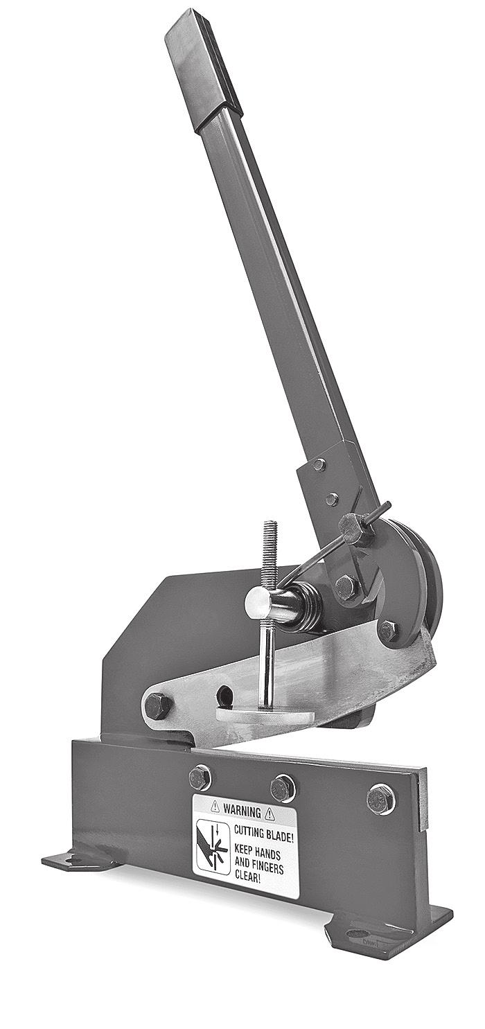 Your EASTWOOD 8 BENCH SHEAR for metal cutting is designed for quickly and cleanly cutting mild steel, aluminum and other metals.
