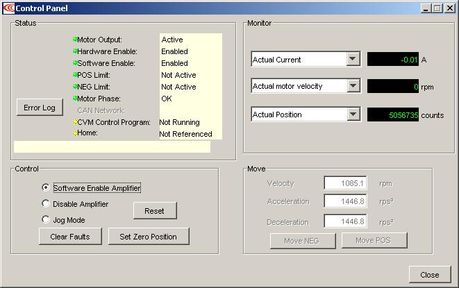 Xenus XSL User Guide Using CME 2 6.4: Control Panel 6.4.1: Control Panel Overview To access the control panel, click the Control Panel icon ( ) on the Main screen.
