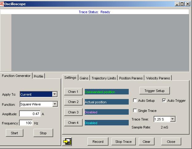 Using CME 2 Xenus XSL User Guide 6.5: Scope Tool 6.5.1: Scope Tool Overview The CME 2 Scope Tool can be used to tune the amplifier, monitor amplifier performance while in normal operation, and to perform diagnostics.