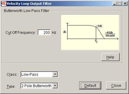 C.1: Advanced Velocity Loop Filter C.1.1: Filter Overview APPENDIX C: VELOCITY LOOP FILTERS CME 2 supports 2 classes of filters: the Low-Pass and the Custom Bi-Quad.