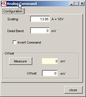 Xenus XSL User Guide Quick Setup with CME 2 5.9.1: Analog Input For more information, see Analog Command Input (p. 25). 5.9.1.1 Click Analog Command ( ) to open the mode-specific Analog Command screen.
