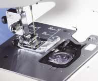 The XL-6000 can switch between two thread colors during embroidery fully automatically.