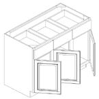depth adjustable shelf BASE CABINET - 2 DRAWER, BUTT DOORS 30,33,36,39,42 24 34 1/2 Two standard height dovetail drawer Butt Doors One 1/2 depth adjustable shelf B24 B27 B30 B33 B36 B39 B42 TRIPLE