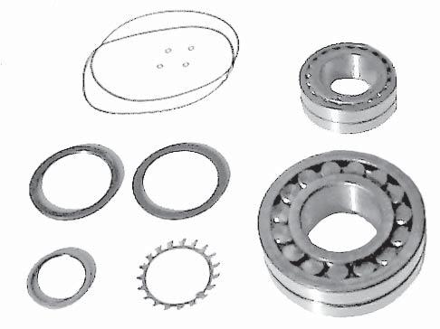 REPLACEMENT PARTS Upper Dust Seal Upper and Lower Oil Seals Upper and Lower O-Rings Alignment Tube O-Rings Upper and Lower Bearings AN Lockwashers on the hub, carefully heat the hub and strike the