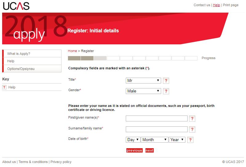 7 Step 3 Step 4 You will be asked to accept the UCAS Terms and Conditions.