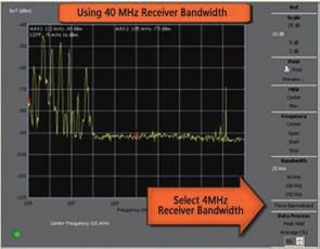 System Details ScorPIo Instantaneous Bandwidths The TCI Advantage For frequencies between 20 and 8000 MHz, instantaneous bandwidths of either 40 or 4 MHz are available.