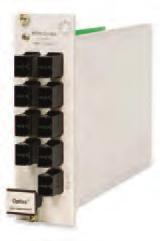 1x4 redundant switch configurations when integrated with Optiva RF fiber optic transmitters and receivers. Band-specific 2.3, 3, 18 and 22 GHz optimized versions are available.