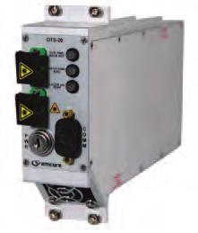 The input and output optical signal power levels are detected for monitoring and control.