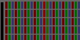 LCD Displays use Additive Color Grid of electrodes Color filters