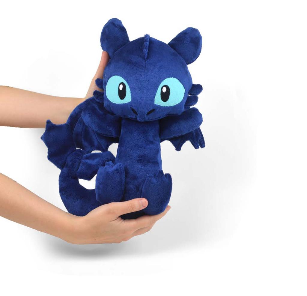 2 Night Fury Plush skills used: Get ready for your own dragon-riding adventure with this fun night fury plush! This pattern will show you how to make this cute dragon in a playful and huggable pose.