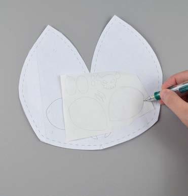 6 trace onto paper side fuse onto applique fabric hold applique while pulling paper away 1.