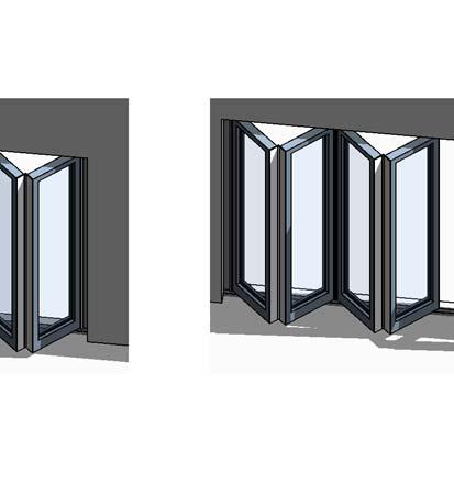 parameter PANNEL OPENING LEFT % is for the left Bi-fold doors as shown in the Fig 1below which has a PANEL COUNT LEFT