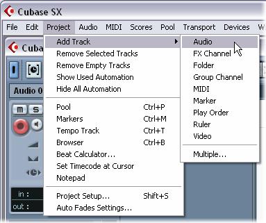 audio track to record from your Line 6 Device To