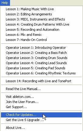 WINDOWS XP APPLICATIONS WITH GEARBOX Ableton Live Lite 5 Line 6 Edition Setup Note - This documentation is for Windows XP. Starting with version 3.
