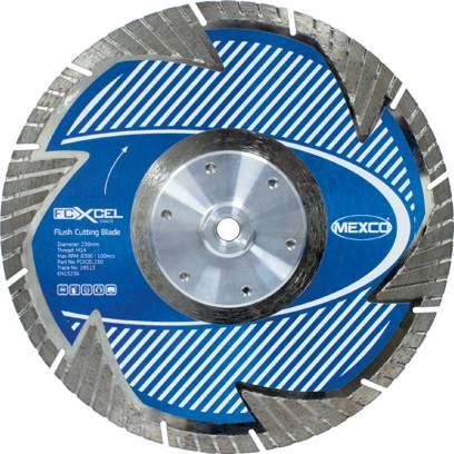Concave steel centre for cutting radii accurately with ease Mexco Diamond Slabs Block Paviours